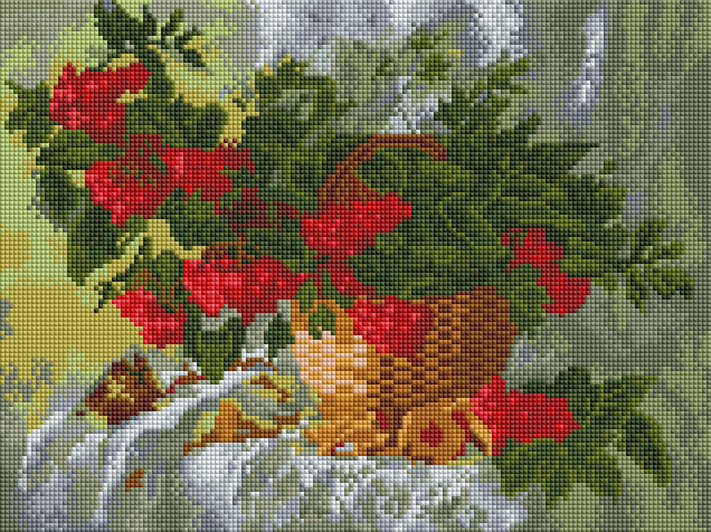 Алмазная мозаика ColorArt 30х40 Калина ST401 — изображение 2