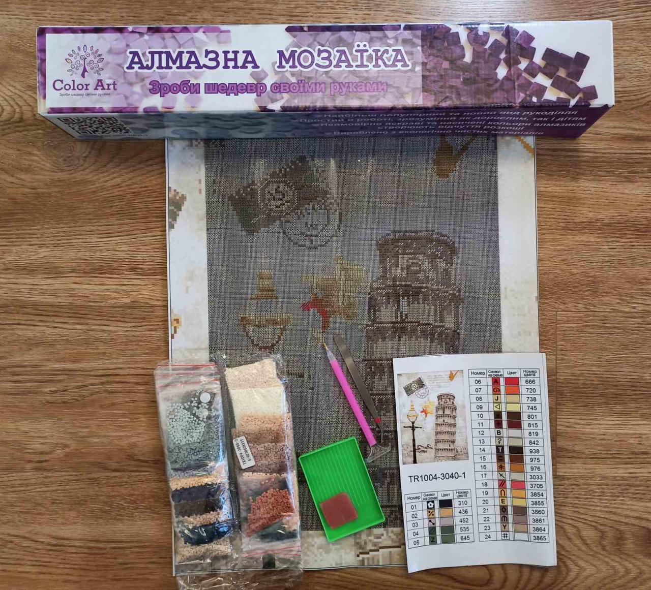 Алмазная мозаика ColorArt 30х40 Пизанская башня ST1004-1 — изображение 2