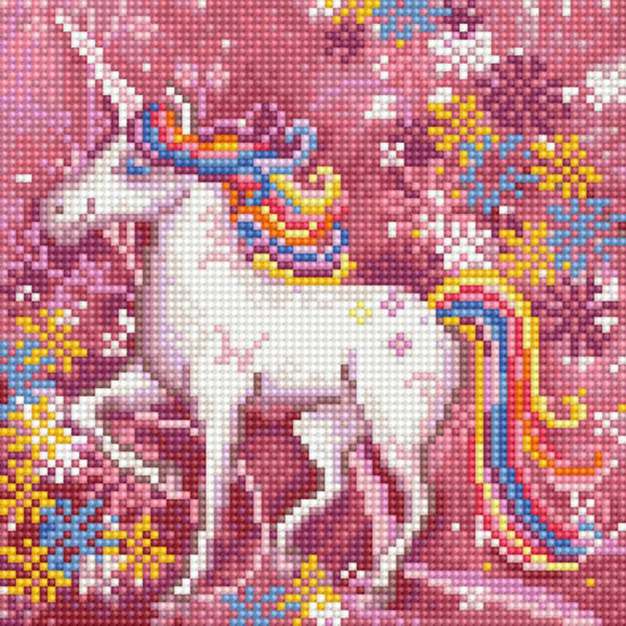 Алмазная мозаика ColorArt 20х20 Єдинорог DD1200 — изображение 2