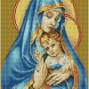 Набір алмазної мозаїки ColorArt 30х40 Ікона Діва Марія з Ісусом ST421 - фото 1