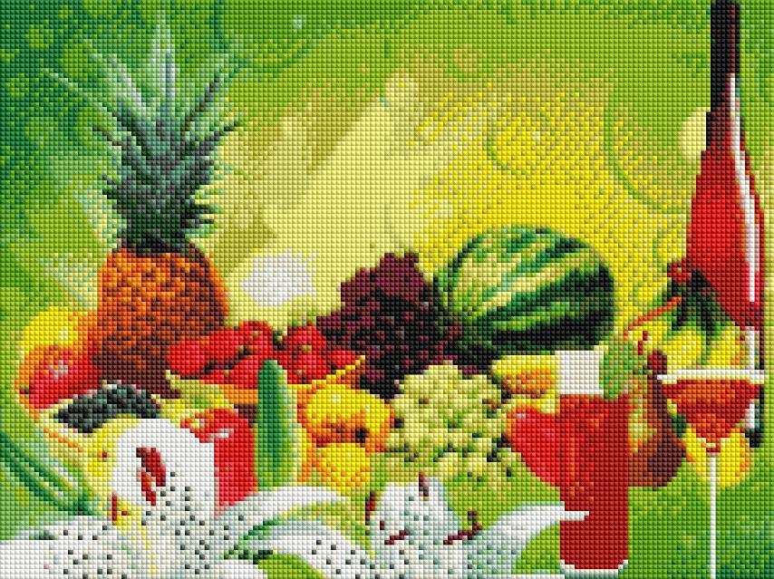 Алмазная мозаика ColorArt Натюрморт фруктовый 30х40 ST463 — изображение 2