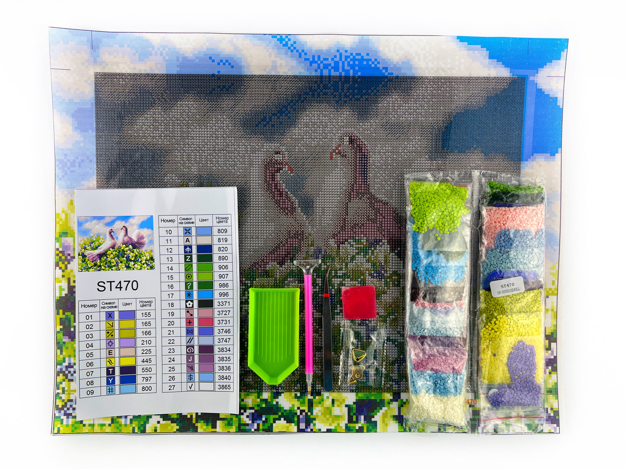 Алмазна мозаїка ColorArt Пара голбів 30х40 ST470 - Зображення 3