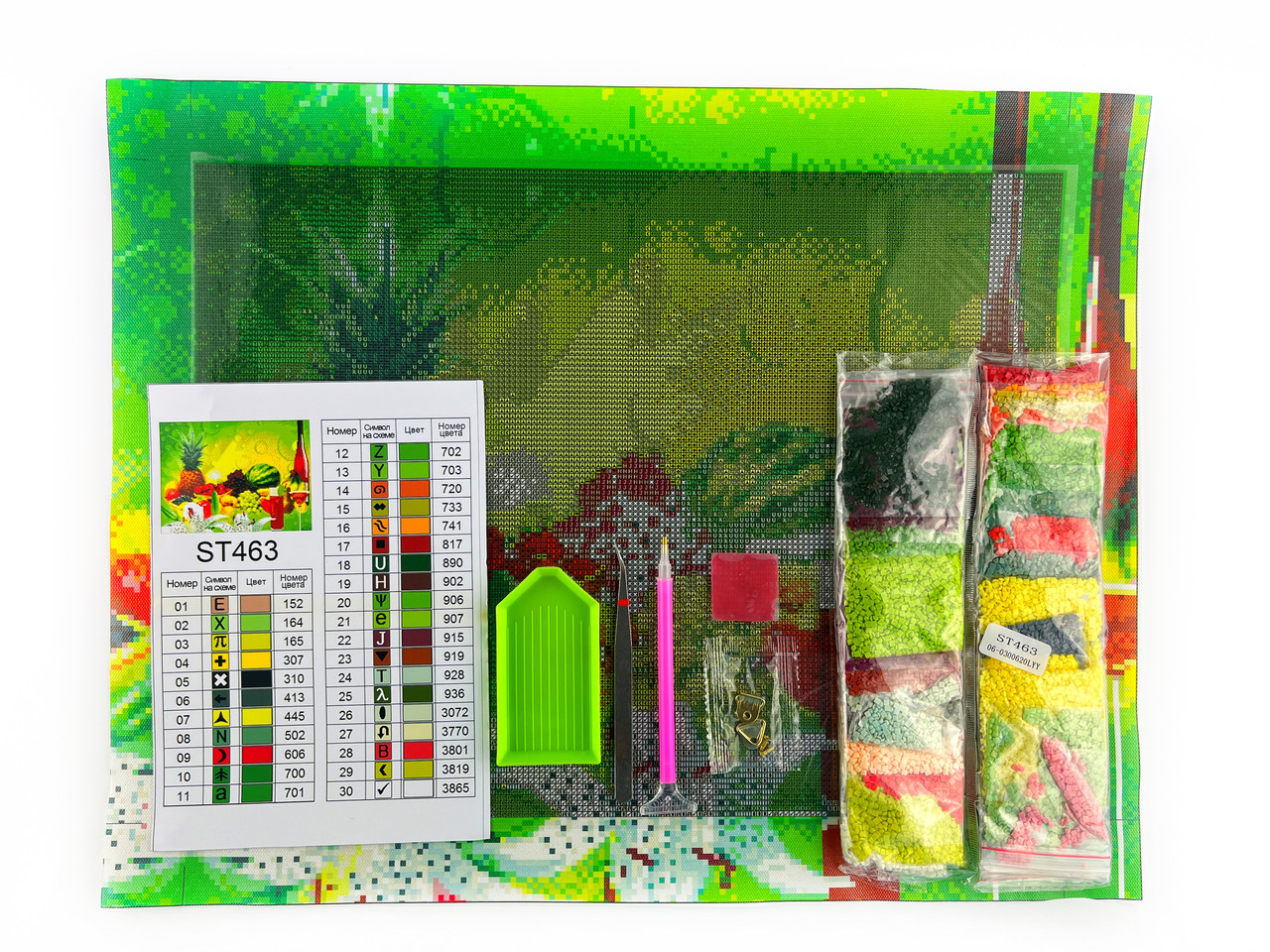 Алмазная мозаика ColorArt Натюрморт фруктовый 30х40 ST463 — изображение 3