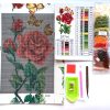Набір алмазної мозаїки ColorArt 20х30 Роза і метелики DT714 - фото 1