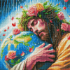 Алмазная мозаика ColorArt 40x40 Иисус обнимает Землю FS1403 - фото 1