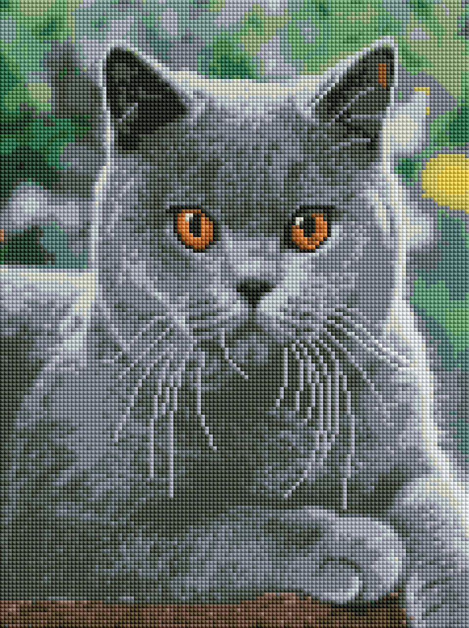 Алмазна мозаїка ColorArt 30х40 Кіт британської породи ST489 - Зображення 2