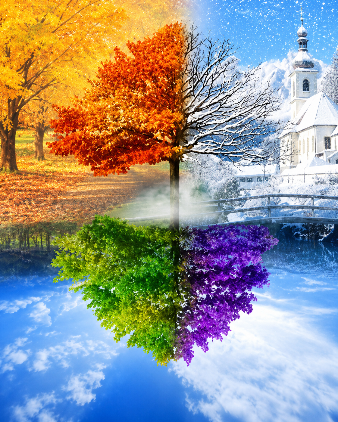 Алмазна мозаика ColorArt 40х50 Время года SP038