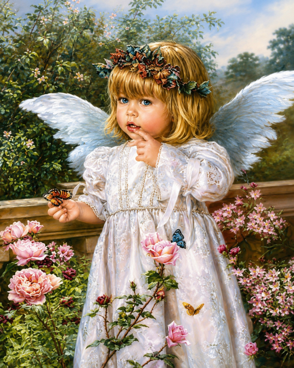 Алмазна мозаїка ColorArt 40х50 Чарівний ангелик SP040