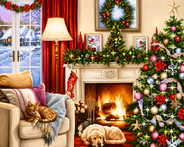 Алмазна мозаїка ColorArt 40x50 Новий рік SP121