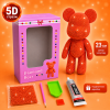 Алмазна мозаїка ColorArt Ведмедик фігурка 5D червоний 23см - фото 1