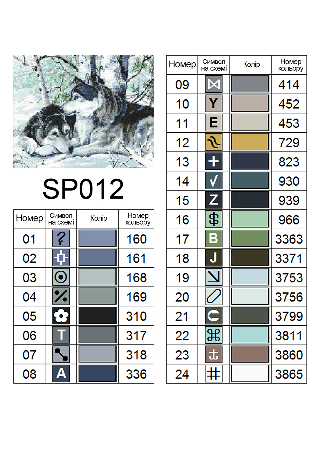 Алмазная мозаика ColorArt 40х50 Волки на снегу SP012 — изображение 6