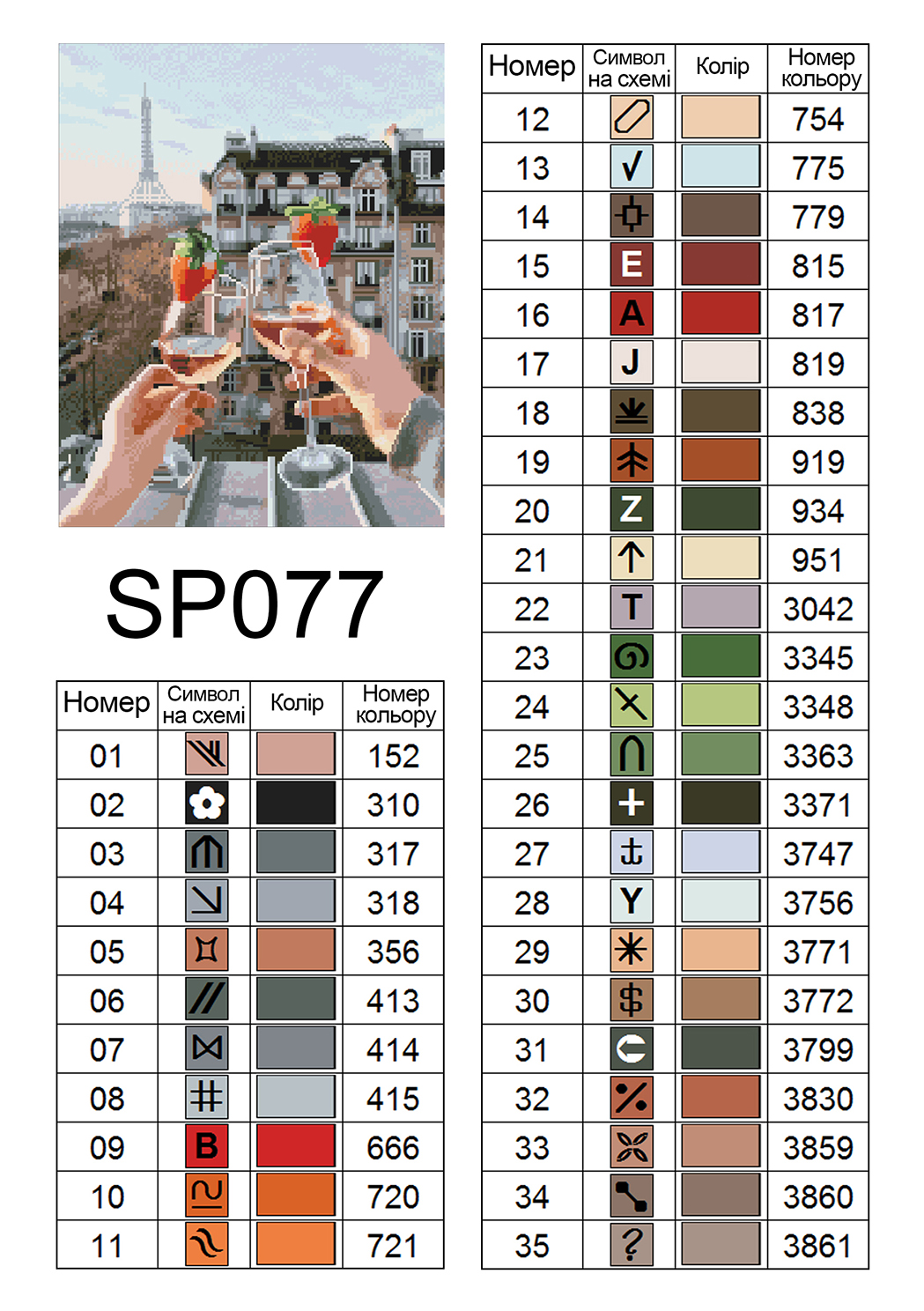 Алмазная мозаика ColorArt 40х50 Только мы и Париж SP077 — изображение 6