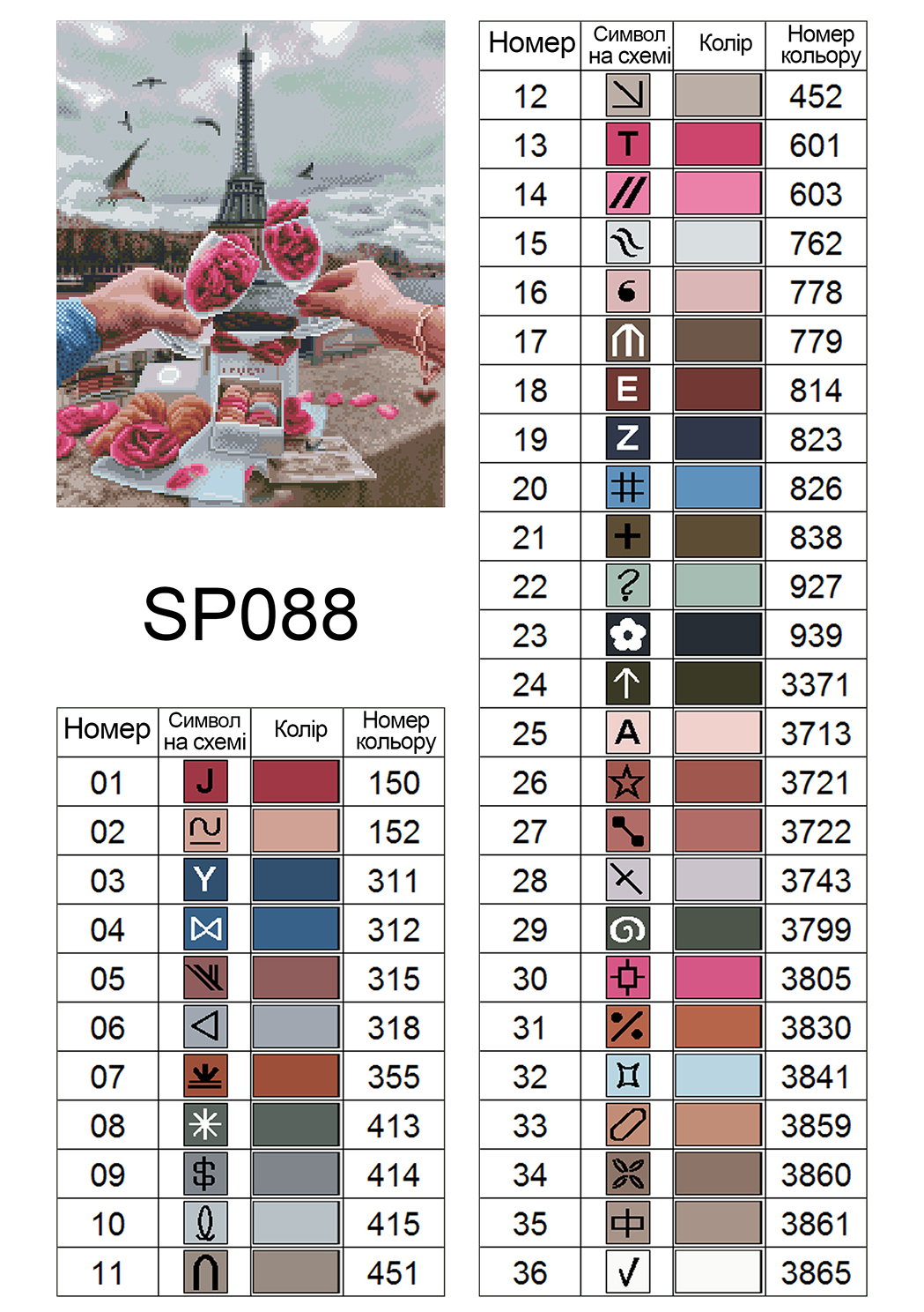 Алмазная мозаика ColorArt Бокалы и Париж 40х50 SP088 — изображение 6