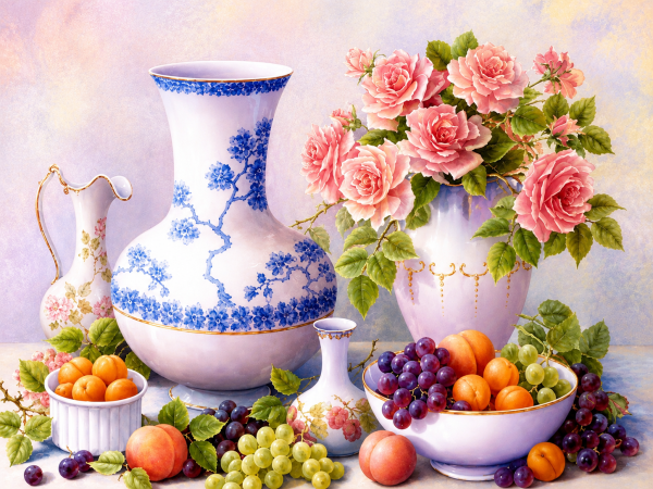 Алмазна мозаїка ColorArt 30х40 Натюрморт ST412