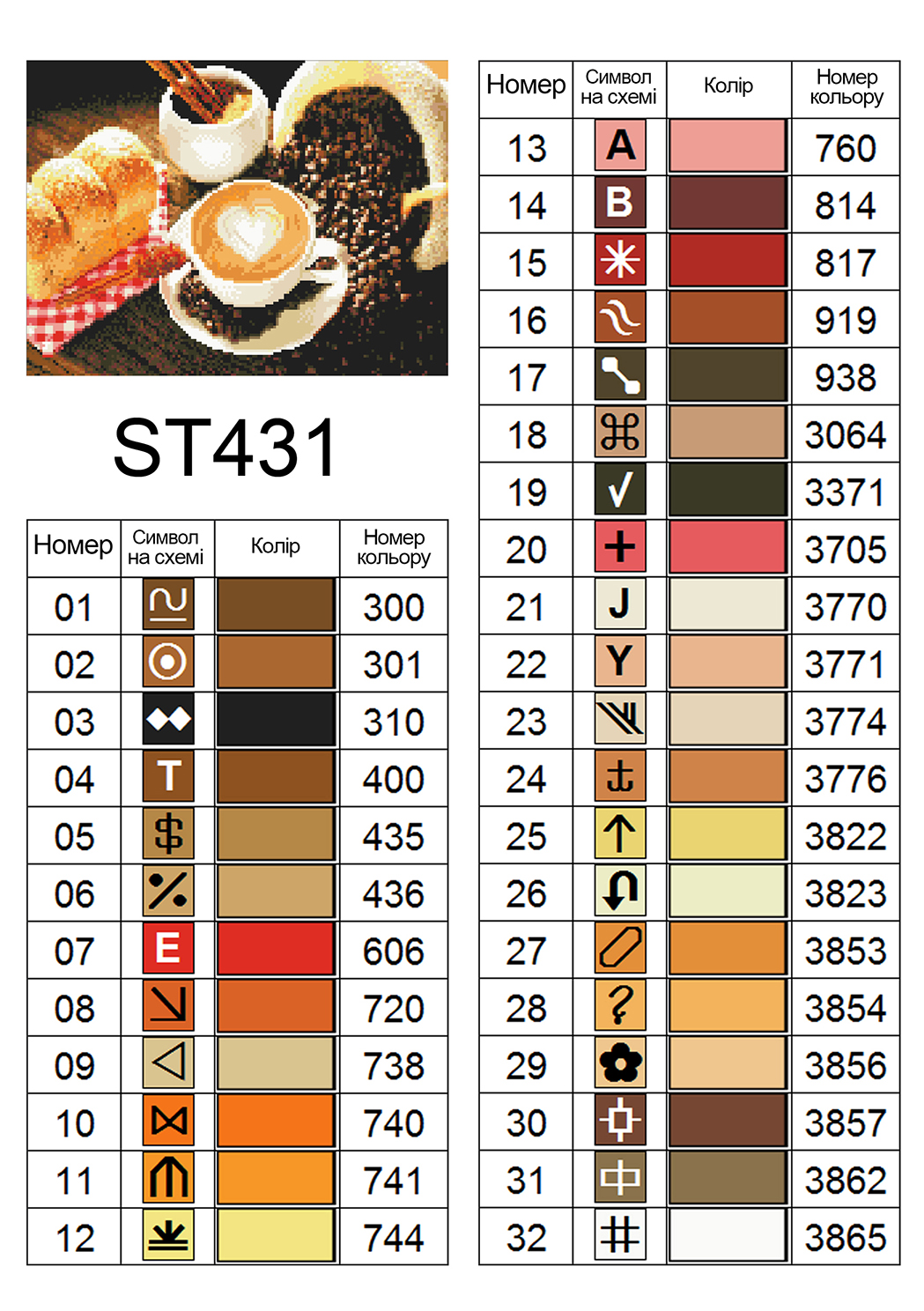 Алмазна мозаїка ColorArt 30х40см Кава ST431 - Зображення 6