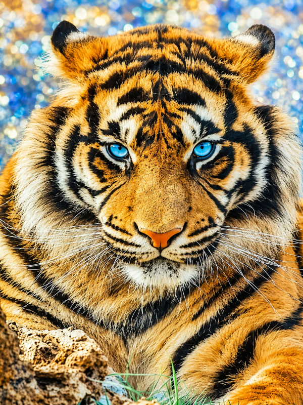 Алмазная мозаика ColorArt 30x40 Тигр ST476